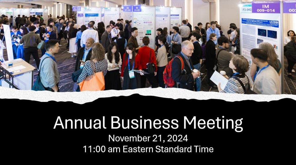 Banner announcing business meeting on Nov 21, 2024