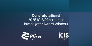 Text reading Pfizer Jr Investigators Award Winners on dark background